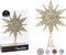 8 inch Gold Glittered Filigree Christmas Star Tree Topper(Gold)